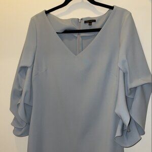 Elegant V-Neck Sheath Dress by Alberto Makali